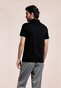 Thomas Maine Soft Liquid Cotton Solid Color Polo Zwart