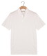 Thomas Maine Soft Liquid Cotton Solid Color Poloshirt White
