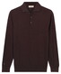Thomas Maine Solid Color Half Milano Knit Trui Donker Bruin