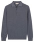 Thomas Maine Solid Color Half Milano Knit Trui Storm Blue