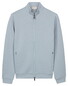 Thomas Maine Sweat Cardigan Full 2-Way Zip Doubleface Interlock Vest Licht Blauw