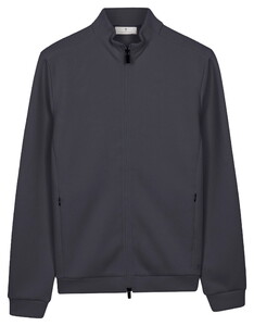Thomas Maine Sweat Cardigan Full 2-Way Zip Doubleface Interlock Vest Navy