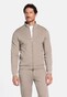 Thomas Maine Sweat Cardigan Full Two Way Zip Side Pockets Vest Greige