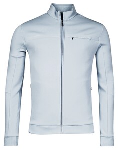 Thomas Maine Sweat Cardigan Full Zip Doubleface Light Blue