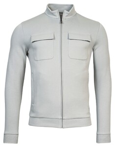 Thomas Maine Sweat Cardigan Jacket Zip Doubleface Interlock Ice Green