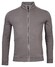 Thomas Maine Sweat Cardigan Zip Doubleface Interlock Vest Grijs
