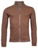 Thomas Maine Sweat Cardigan Zip Doubleface Interlock Vest Roest