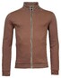 Thomas Maine Sweat Cardigan Zip Doubleface Interlock Vest Roest