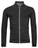 Thomas Maine Sweat Cardigan Zip Doubleface Interlock Vest Zwart