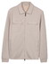 Thomas Maine Sweat Double Chest Pocket Two-Way Zip Overshirt Licht Grijs