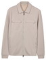 Thomas Maine Sweat Double Chest Pocket Two-Way Zip Overshirt Licht Grijs
