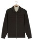 Thomas Maine Sweat Full Zip Double Chestpocket Vest Donker Bruin