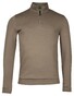 Thomas Maine Sweat Half Zip Doubleface Pullover Taupe