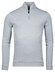 Thomas Maine Sweat Half Zip Doubleface Trui Licht Blauw