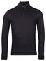 Thomas Maine Sweat Half Zip Doubleface Trui Navy
