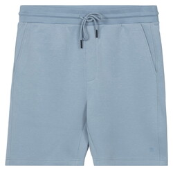 Thomas Maine Sweat Short Doubleface Interlock Joggingbroek Licht Blauw