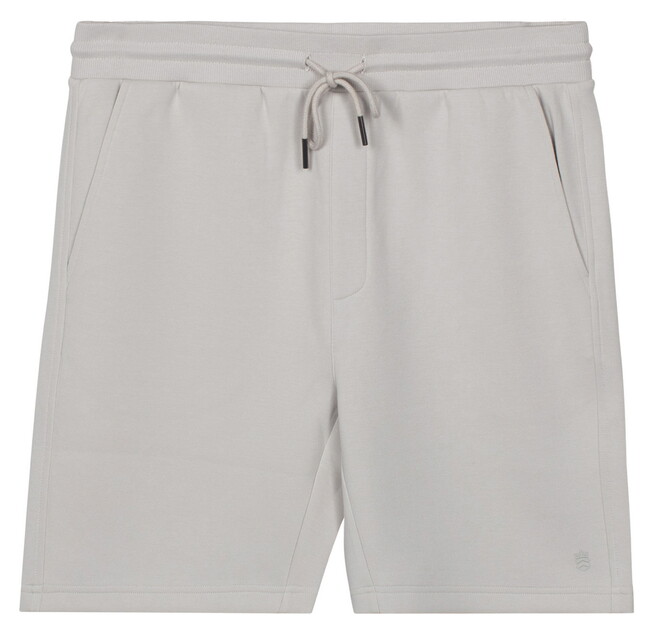 Thomas Maine Sweat Short Doubleface Interlock Joggingbroek Licht Grijs