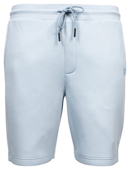Thomas Maine Sweat Short Drawstring Doubleface Joggingbroek Licht Blauw