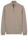 Thomas Maine Sweatshirt Half Zip Doubleface Interlock Trui Groen