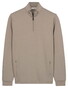 Thomas Maine Sweatshirt Half Zip Doubleface Interlock Trui Groen