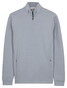 Thomas Maine Sweatshirt Half Zip Doubleface Interlock Trui Licht Blauw