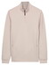 Thomas Maine Sweatshirt Half Zip Doubleface Interlock Trui Licht Grijs