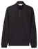 Thomas Maine Sweatshirt Half Zip Doubleface Interlock Trui Navy