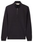 Thomas Maine Sweatshirt Half Zip Doubleface Interlock Trui Navy