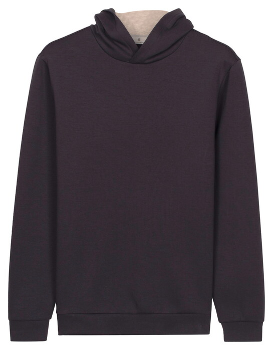 Thomas Maine Sweatshirt Hoodie Doubleface Interlock Trui Navy