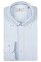 Thomas Maine Torino Button Down Seersucker Stripe Overhemd Licht Blauw