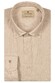 Thomas Maine Torino Button-Down Small Stripe Linnen Overhemd Licht Beige