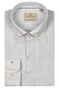 Thomas Maine Torino Button-Down Small Stripe Linnen Overhemd Licht Blauw