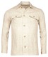 Thomas Maine Trento Uni Color Linnen Large Buttons Overshirt Light Taupe