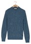 Thomas Maine Turtle Neck Half Cardigan Stitch Elastan Plated Melange Color Trui Light Denim