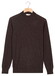 Thomas Maine Turtle Neck Pullover Subtle Melange Color Single Knit Trui Bruin