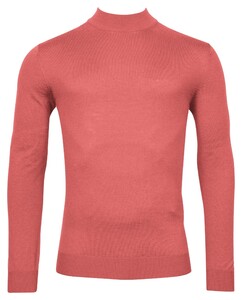 Thomas Maine Turtleneck Single Knit Trui Coral