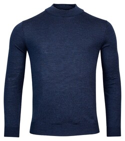 Thomas Maine Turtleneck Single Knit Trui Indigo