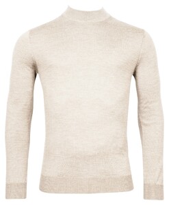 Thomas Maine Turtleneck Single Knit Trui Natural
