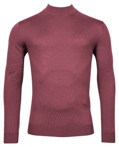 Thomas Maine Turtleneck Single Knit Trui Raspberry