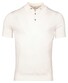Thomas Maine Uni Color Fine Merino Single Knit Polo Ecru