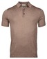 Thomas Maine Uni Color Fine Merino Single Knit Polo Greige