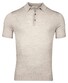 Thomas Maine Uni Color Fine Merino Single Knit Polo Licht Grijs