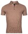 Thomas Maine Uni Color Half Milano Knit Polo Greige