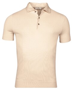 Thomas Maine Uni Color Half Milano Knit Polo Kitt