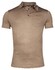 Thomas Maine Uni Color Merino Wool Jersey Short Sleeve Polo Greige