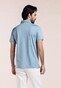 Thomas Maine Uni Color Soft Liquid Cotton Short Sleeve Polo Blauw
