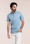 Thomas Maine Uni Color Soft Liquid Cotton Short Sleeve Polo Blauw
