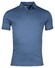 Thomas Maine Uni Color Soft Liquid Cotton Short Sleeve Polo Jeans Blauw