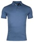 Thomas Maine Uni Color Soft Liquid Cotton Short Sleeve Polo Jeans Blauw