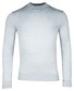 Thomas Maine Uni Color Turtleneck Single Knit Merino Trui Licht Blauw Melange